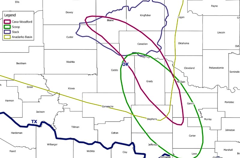 Oklahoma scoop stack map