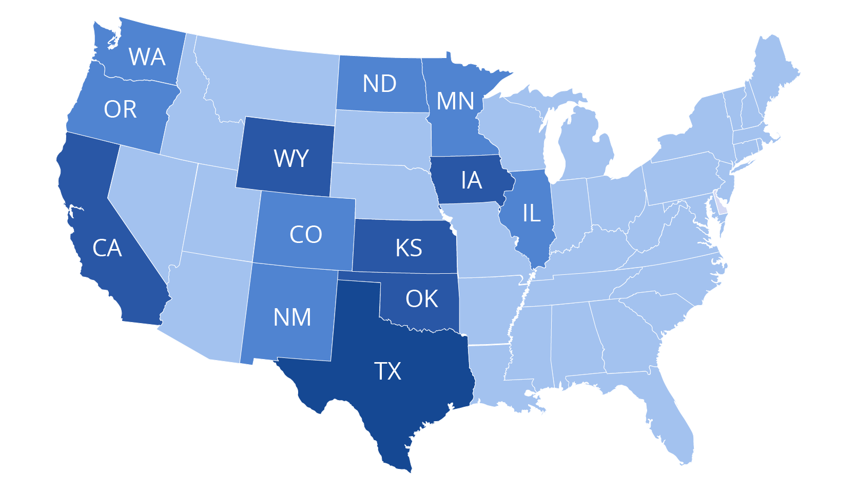 wind energy states map